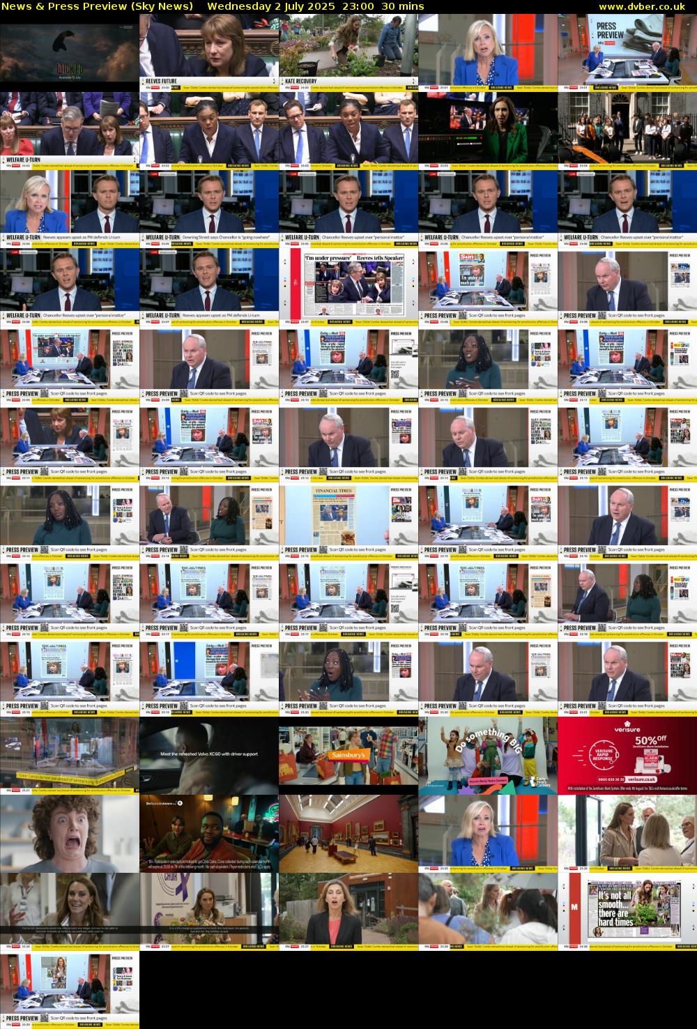 News & Press Preview (Sky News) Wednesday 2 July 2025 23:00 - 23:30