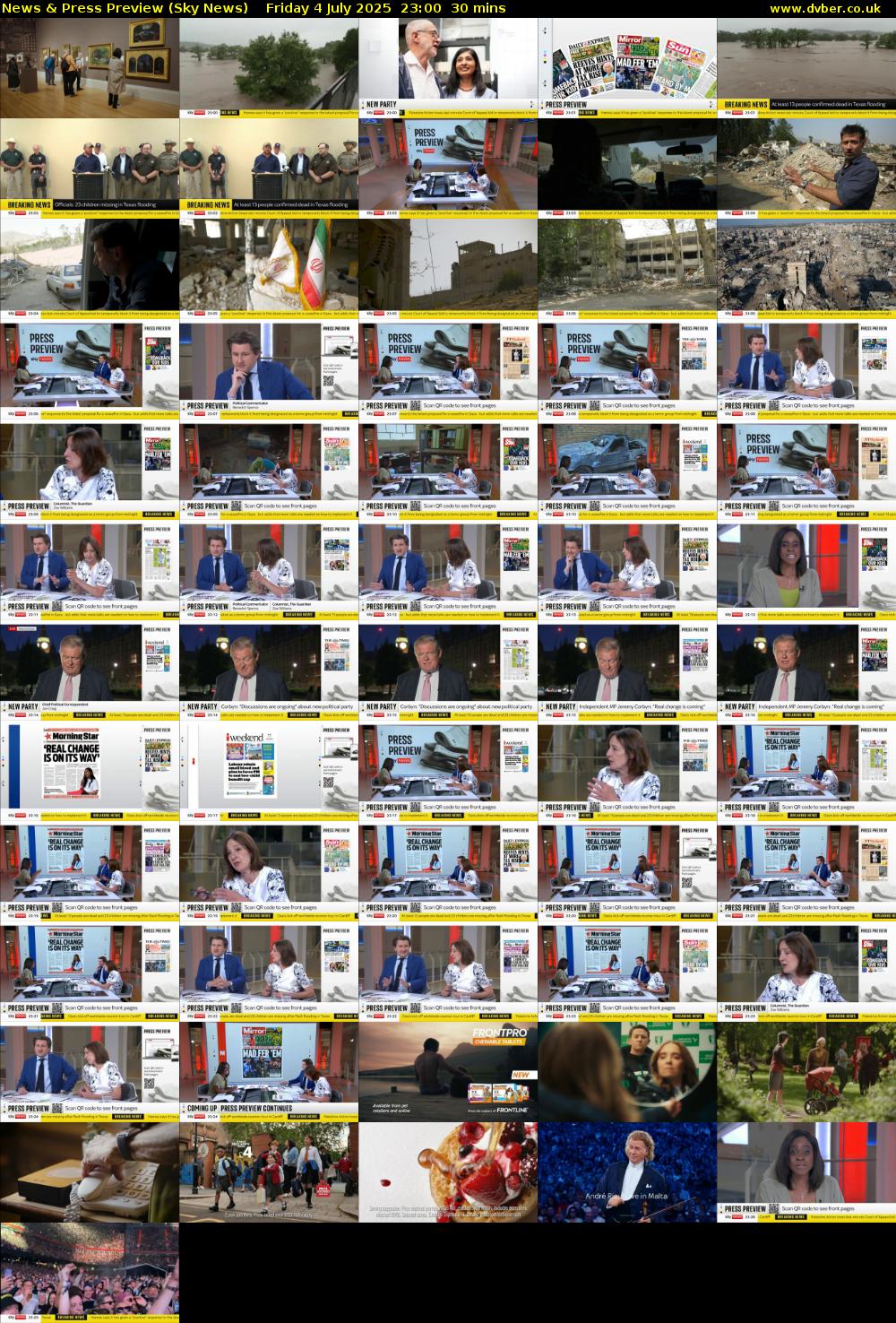 News & Press Preview (Sky News) Friday 4 July 2025 23:00 - 23:30