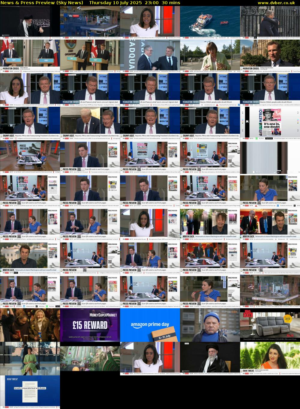 News & Press Preview (Sky News) Thursday 10 July 2025 23:00 - 23:30