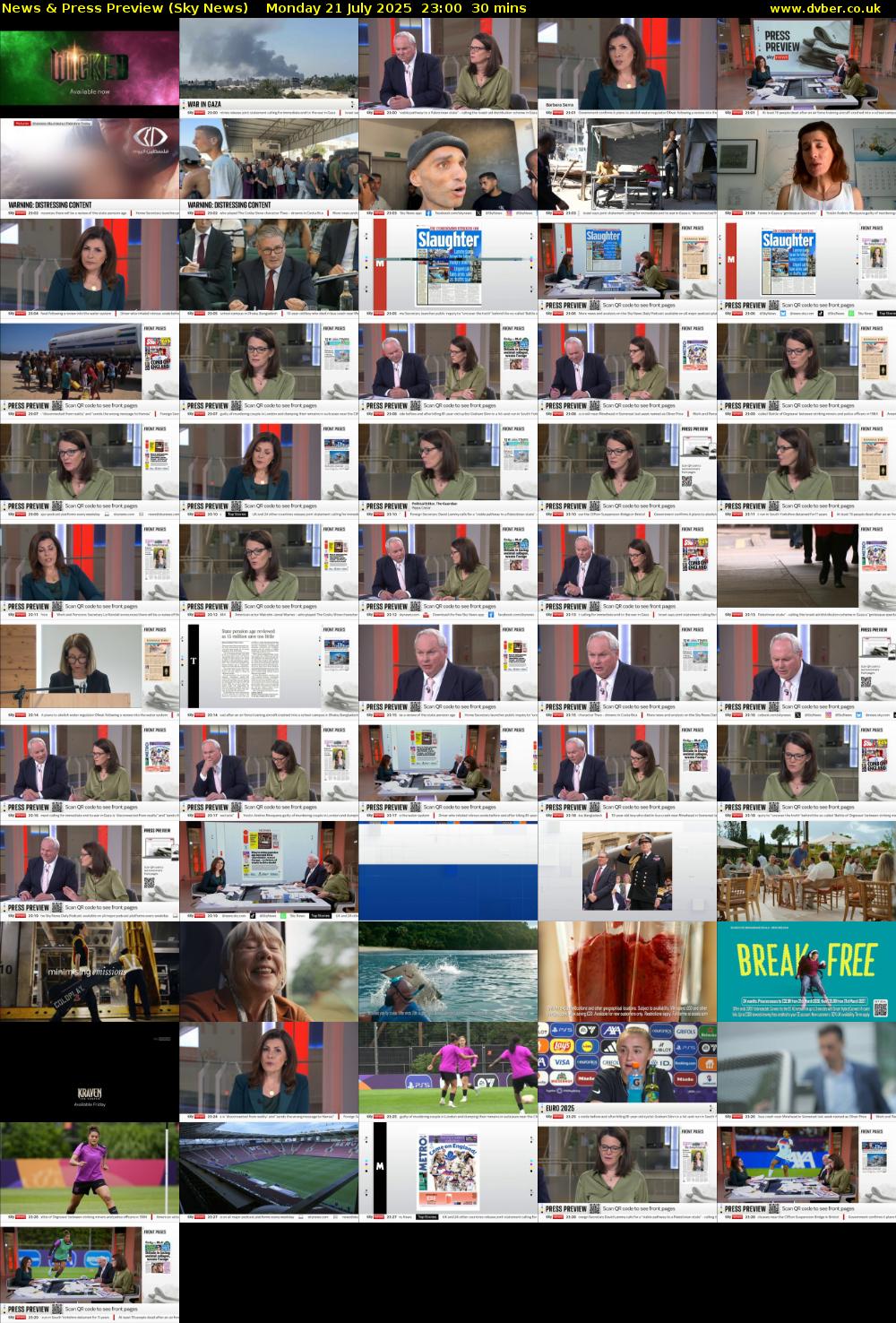 News & Press Preview (Sky News) Monday 21 July 2025 23:00 - 23:30