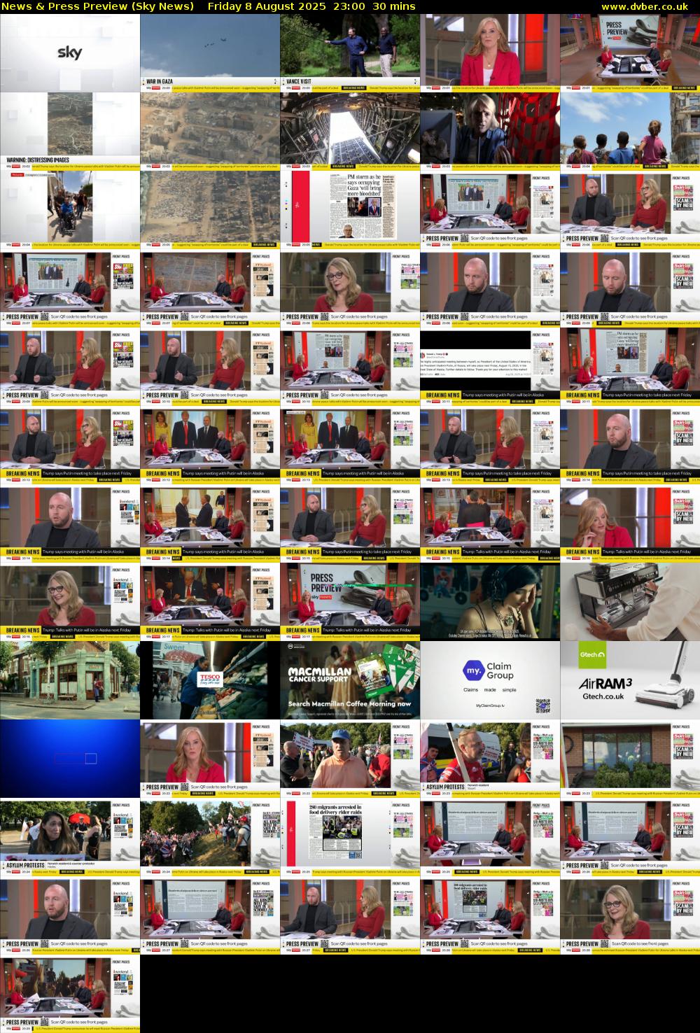 News & Press Preview (Sky News) Friday 8 August 2025 23:00 - 23:30