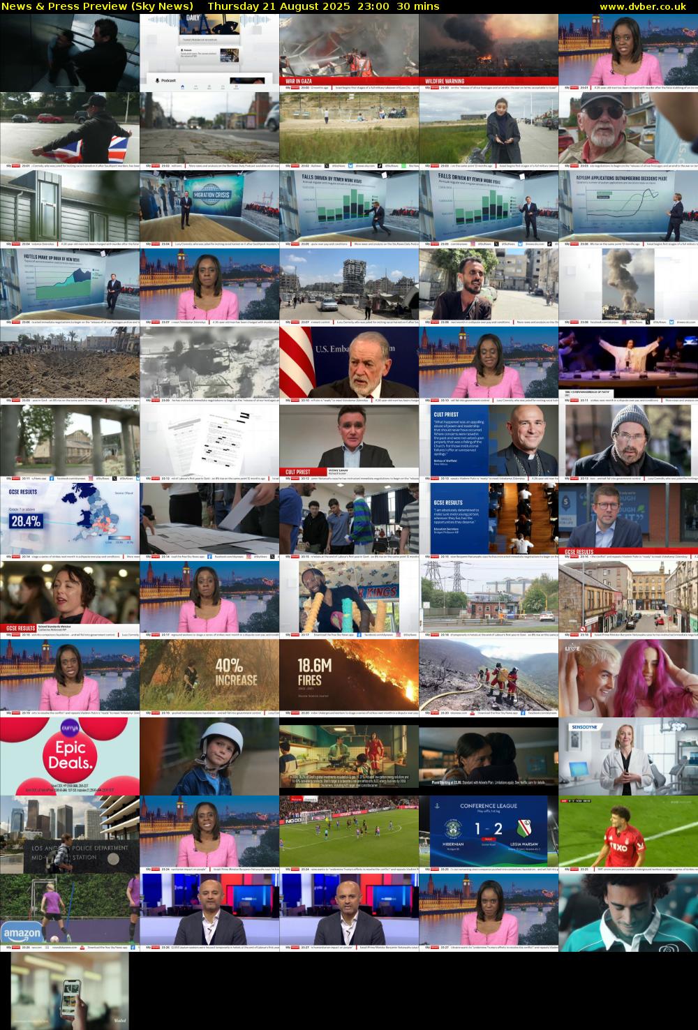 News & Press Preview (Sky News) Thursday 21 August 2025 23:00 - 23:30