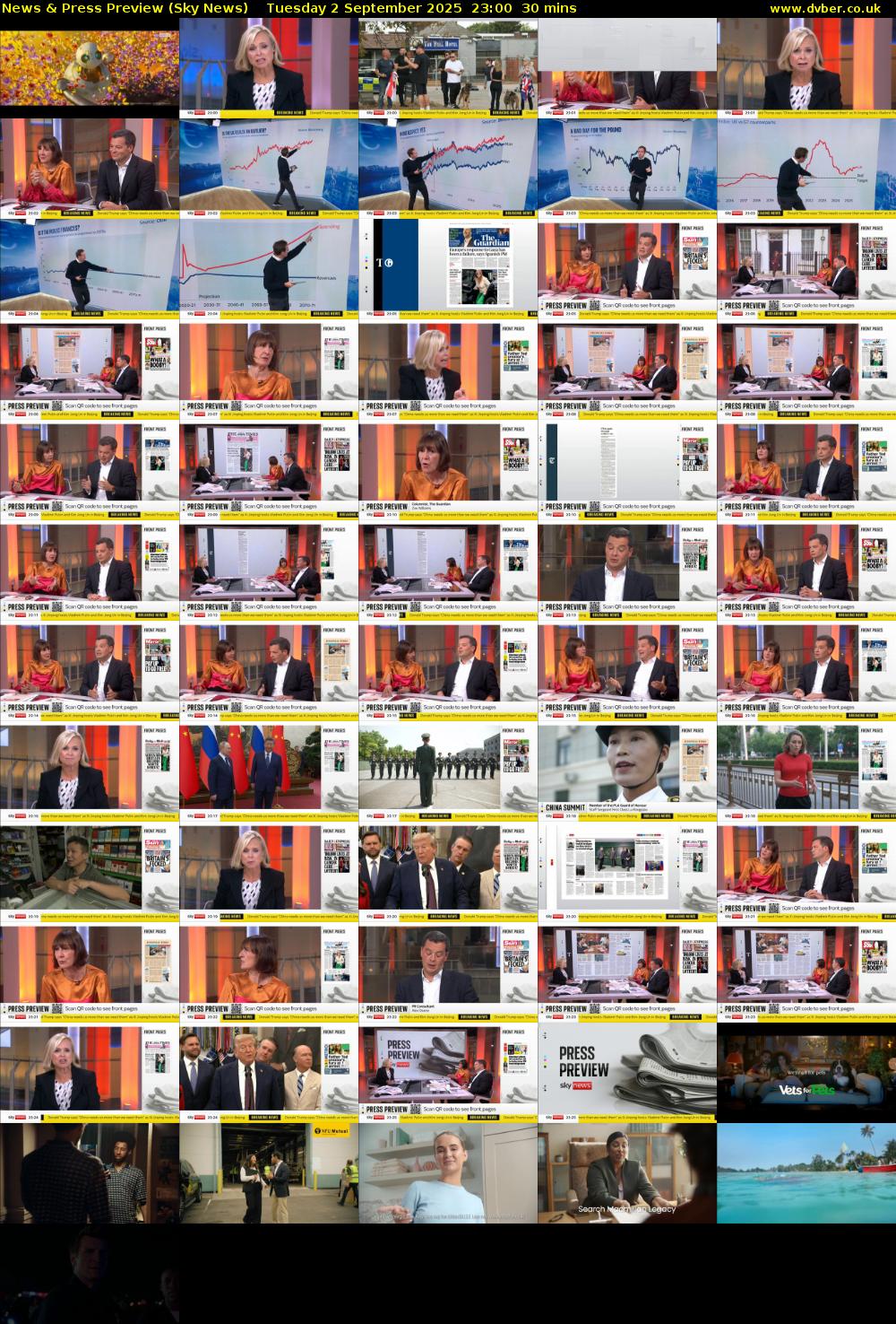 News & Press Preview (Sky News) Tuesday 2 September 2025 23:00 - 23:30