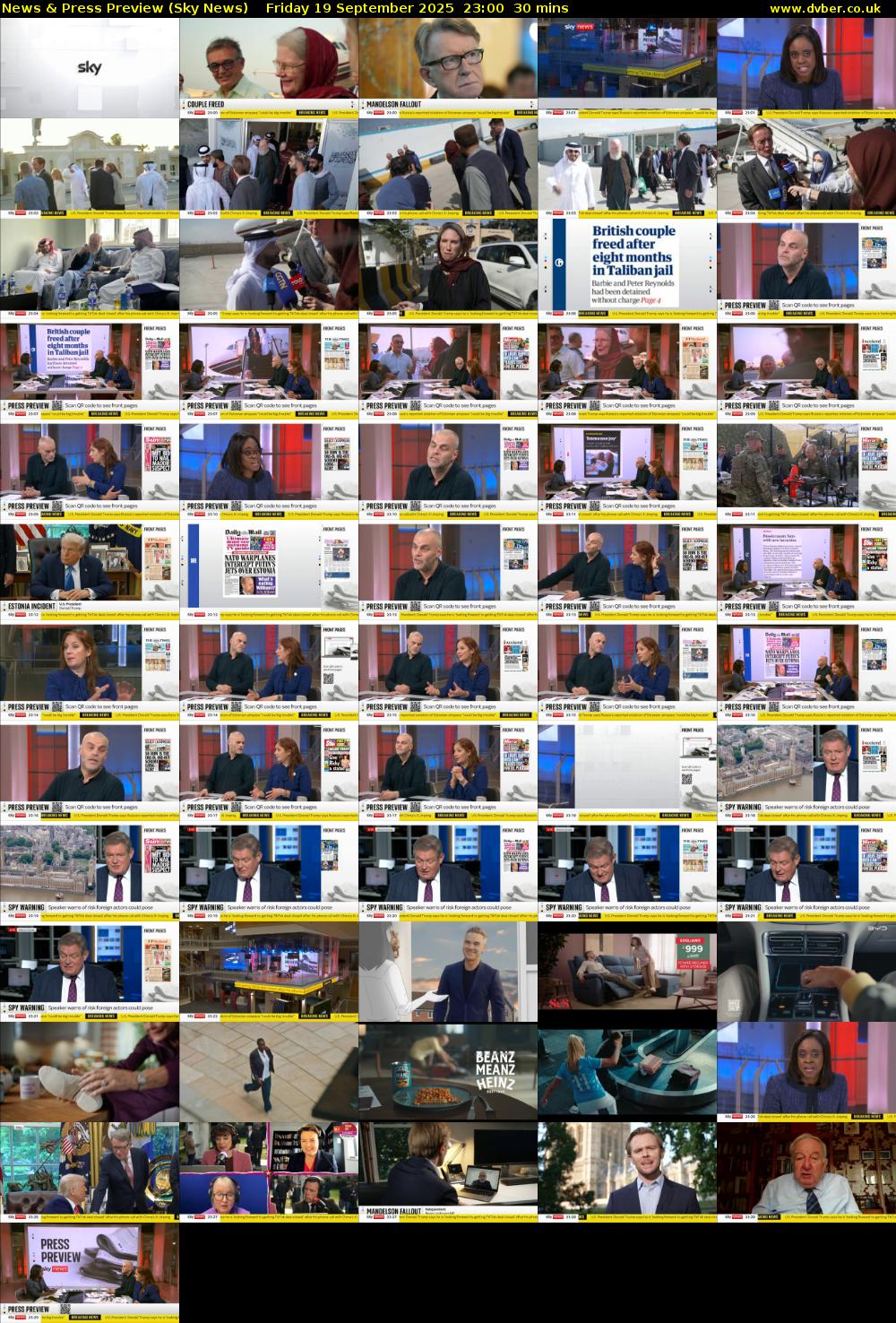 News & Press Preview (Sky News) Friday 19 September 2025 23:00 - 23:30