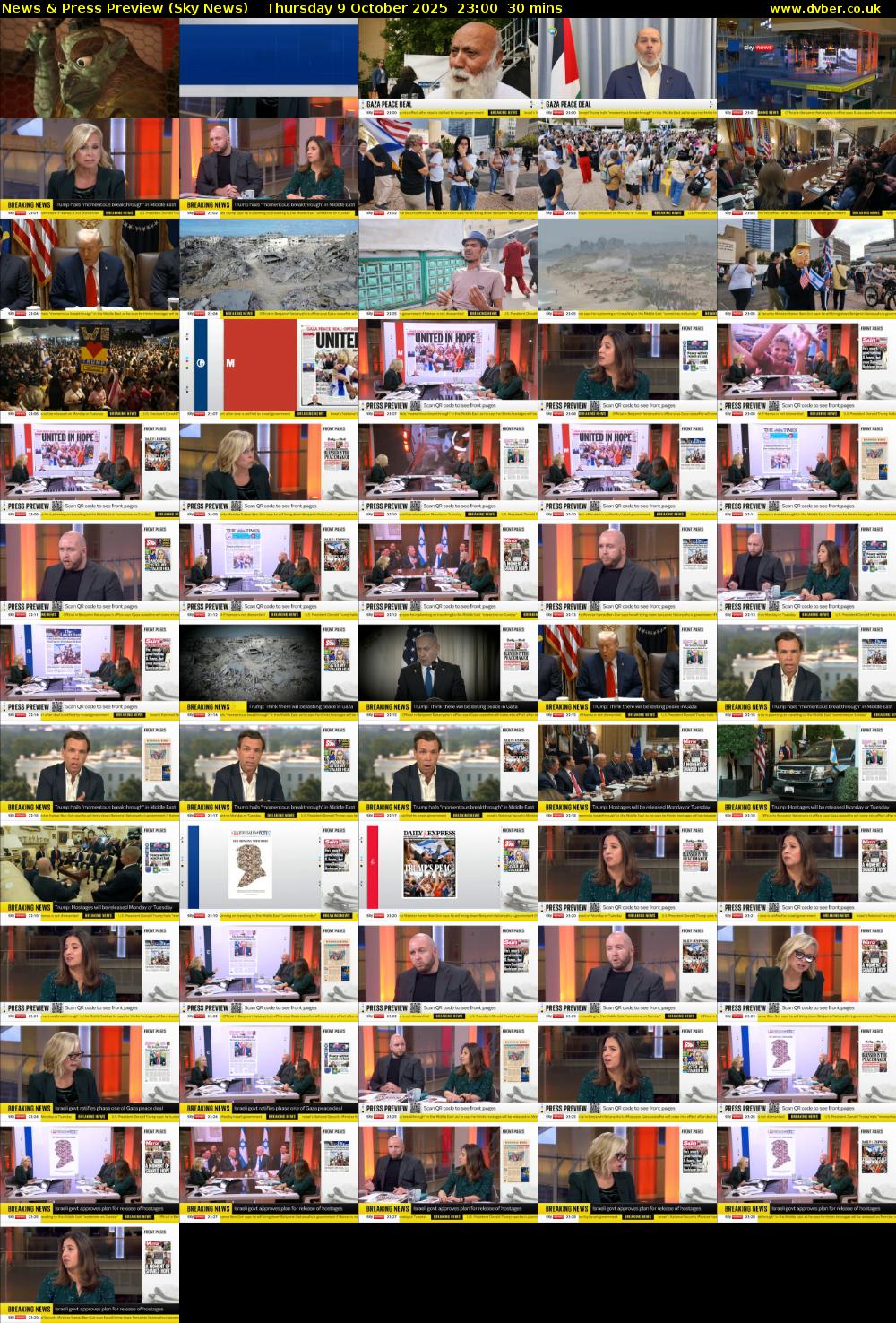 News & Press Preview (Sky News) Thursday 9 October 2025 23:00 - 23:30