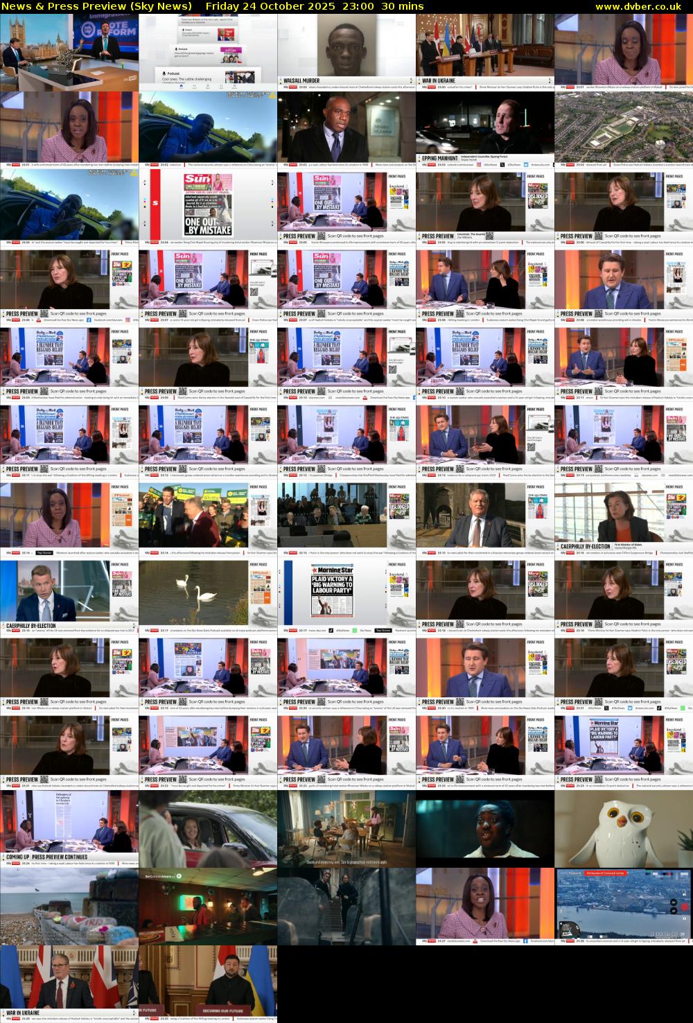 News & Press Preview (Sky News) Friday 24 October 2025 23:00 - 23:30