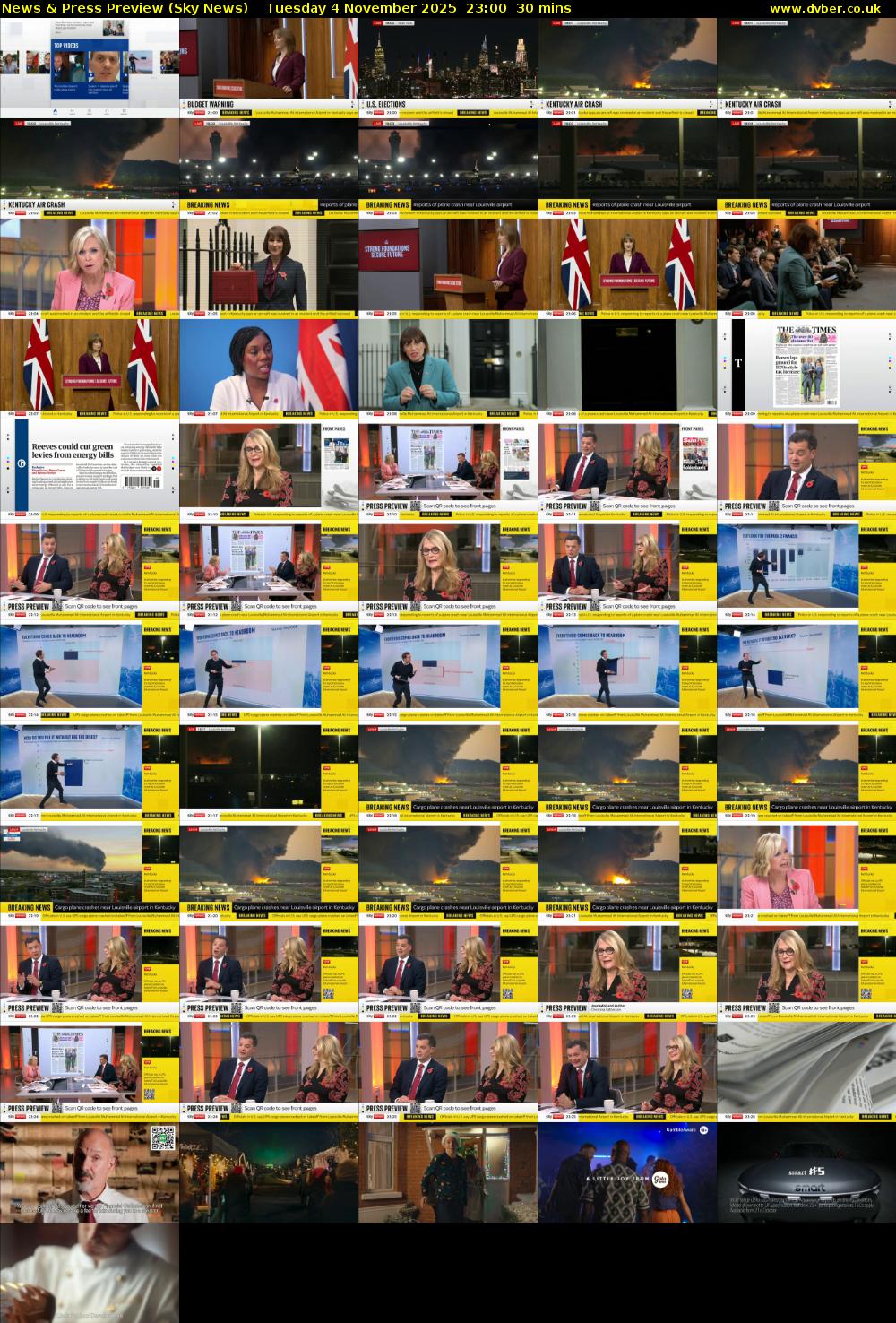 News & Press Preview (Sky News) Tuesday 4 November 2025 23:00 - 23:30