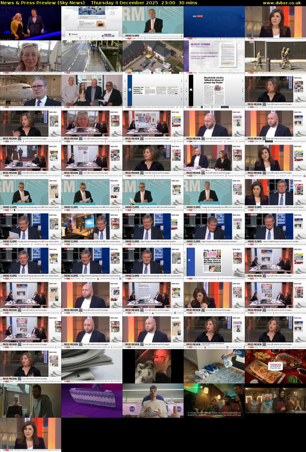 News & Press Preview (Sky News) Thursday 4 December 2025 23:00 - 23:30