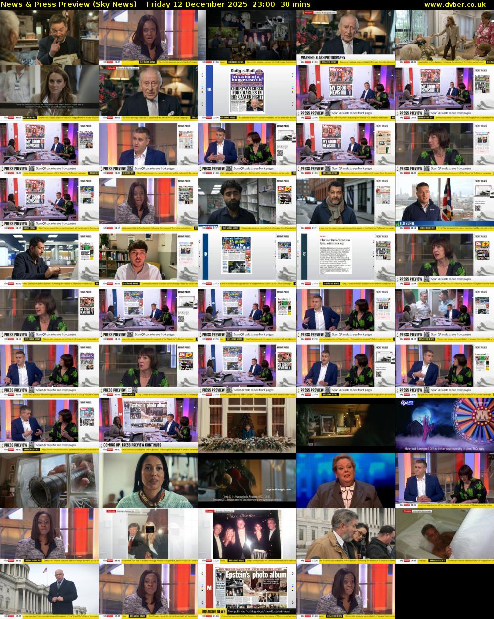 News & Press Preview (Sky News) Friday 12 December 2025 23:00 - 23:30