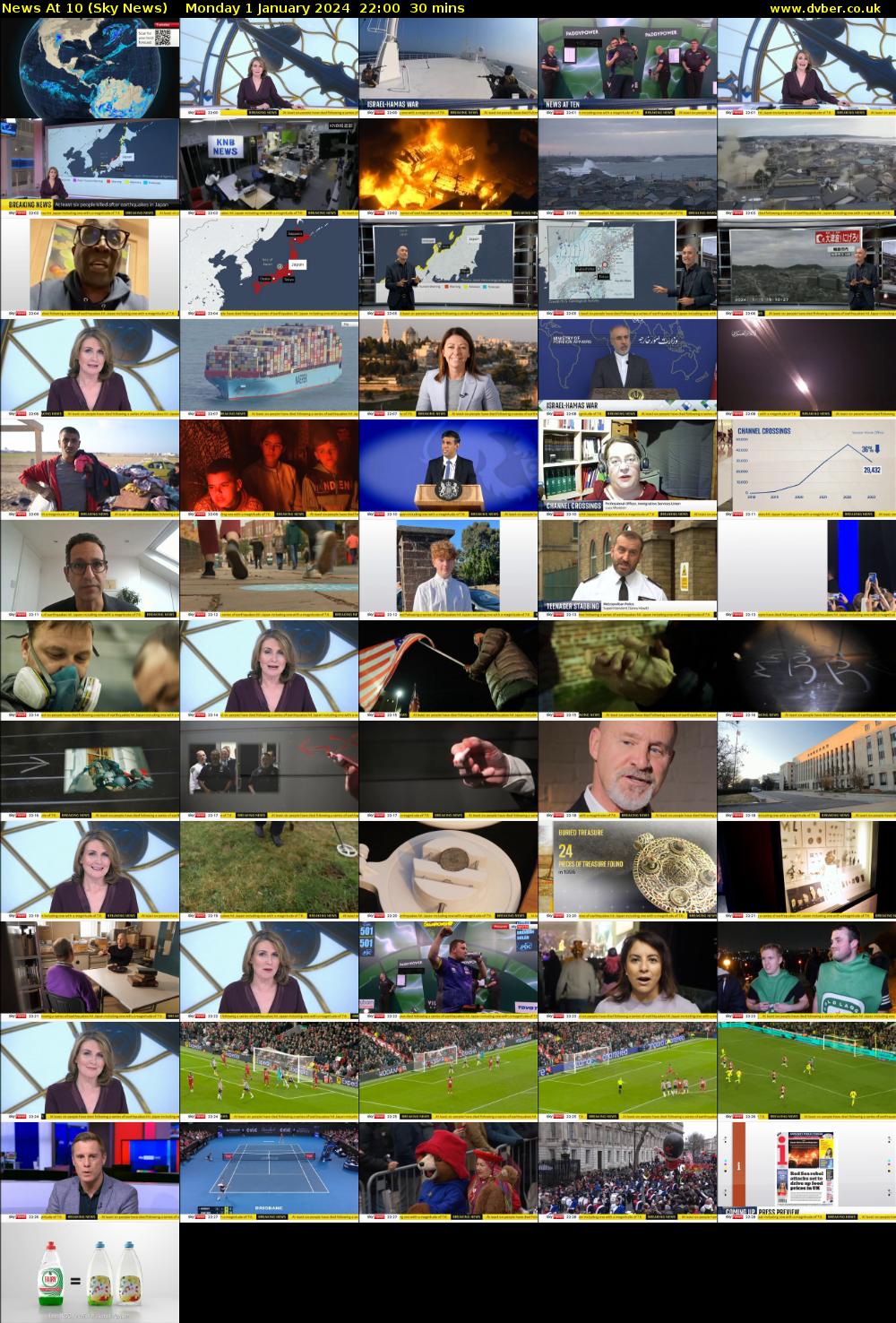 News At 10 (Sky News) Monday 1 January 2024 22:00 - 22:30