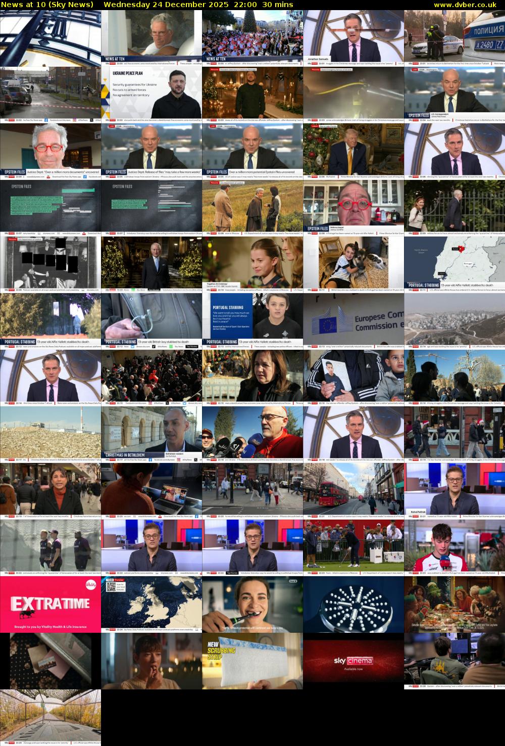 News At 10 (Sky News) Wednesday 24 December 2025 22:00 - 22:30