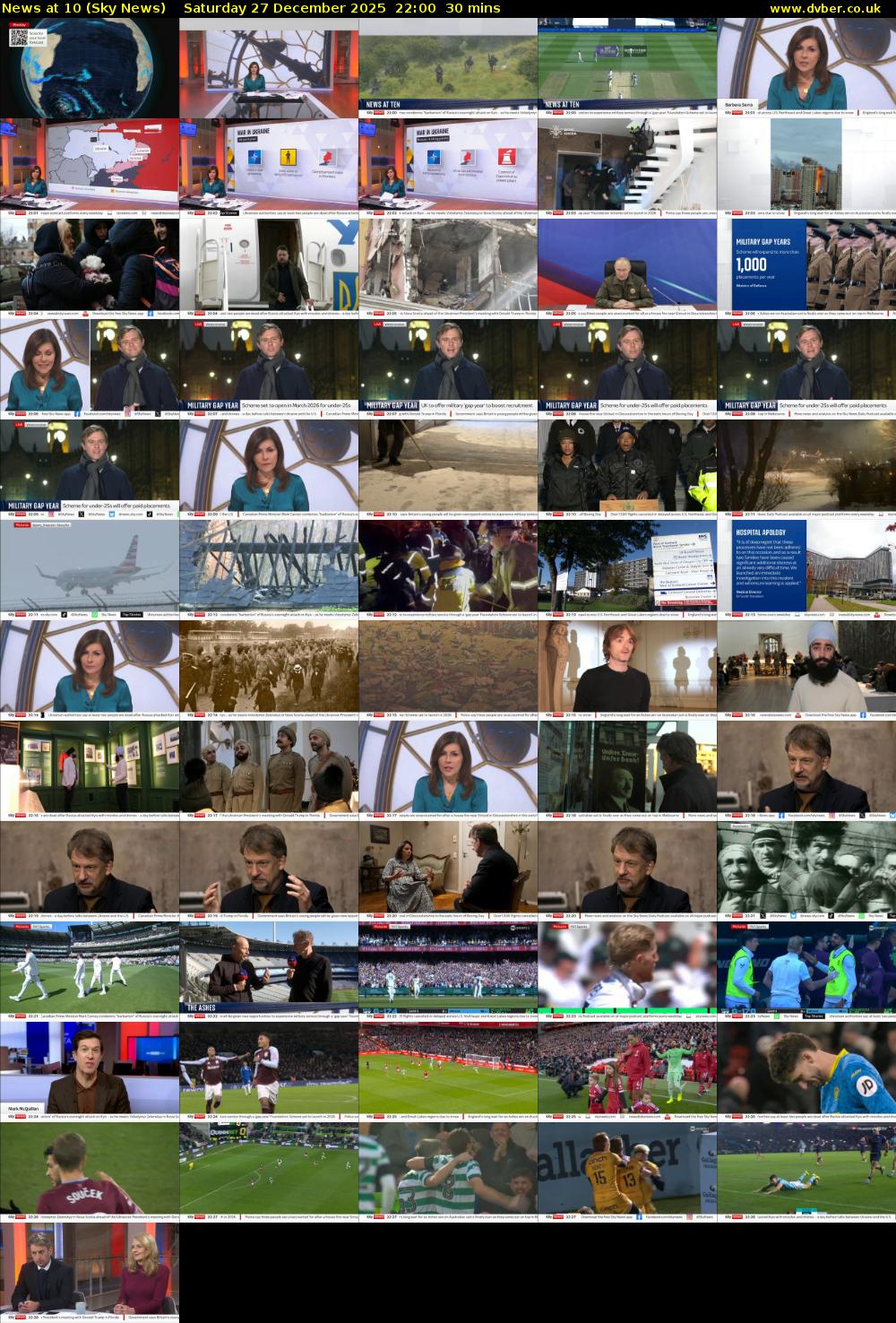 News At 10 (Sky News) Saturday 27 December 2025 22:00 - 22:30