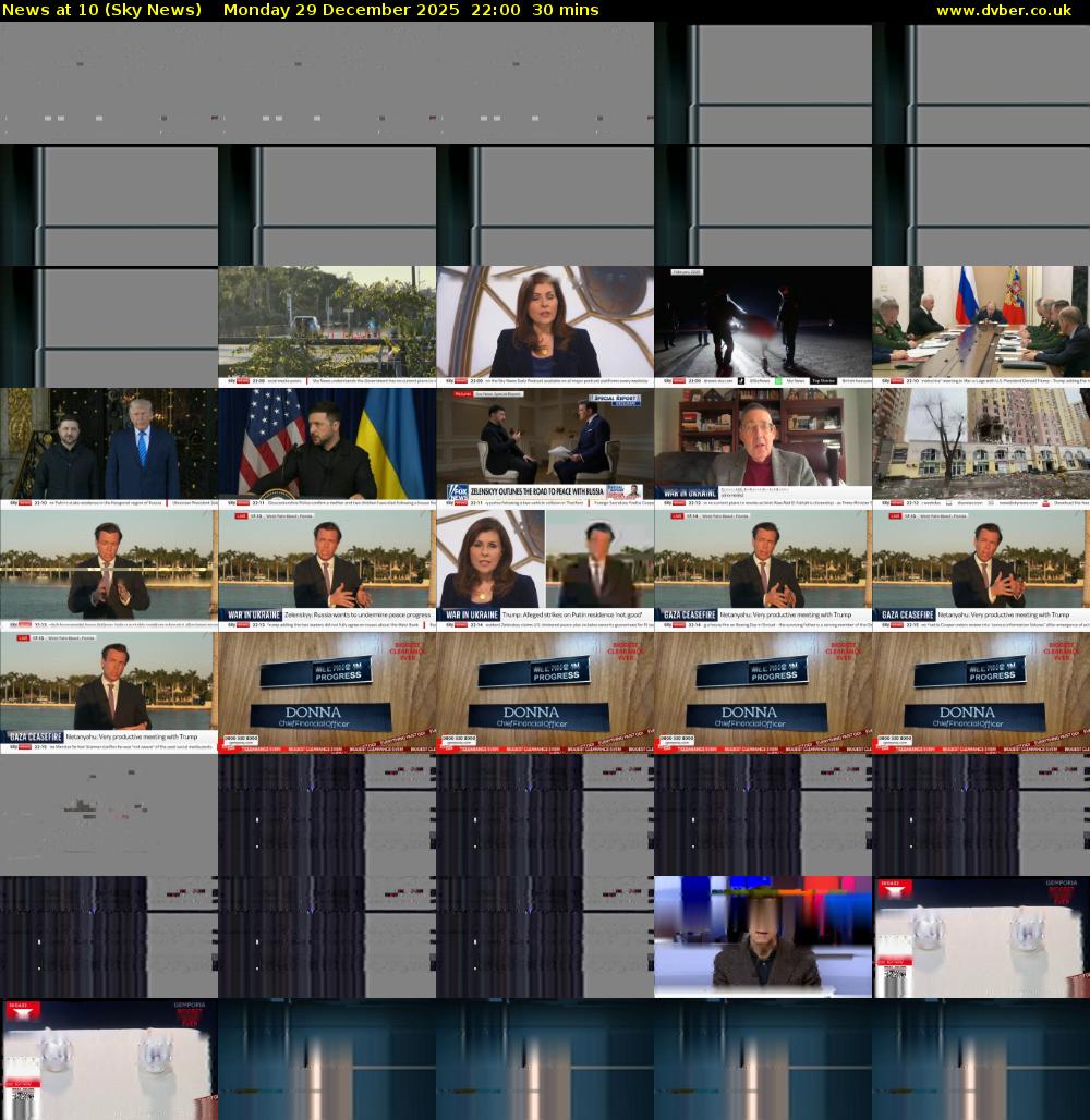 News At 10 (Sky News) Monday 29 December 2025 22:00 - 22:30