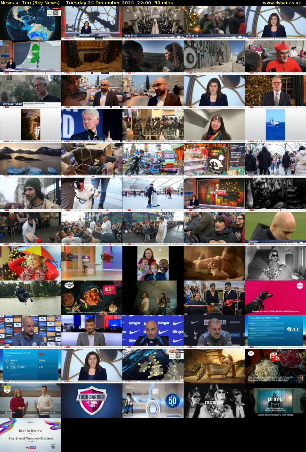 News At Ten (Sky News) Tuesday 24 December 2024 22:00 - 22:30