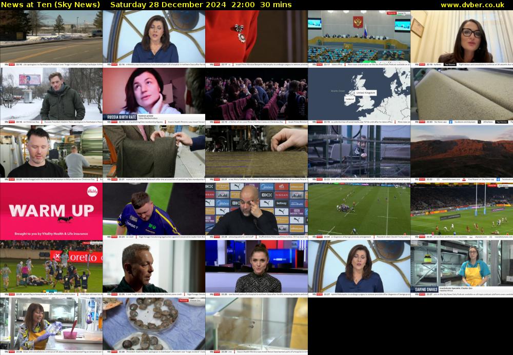 News At Ten (Sky News) Saturday 28 December 2024 22:00 - 22:30