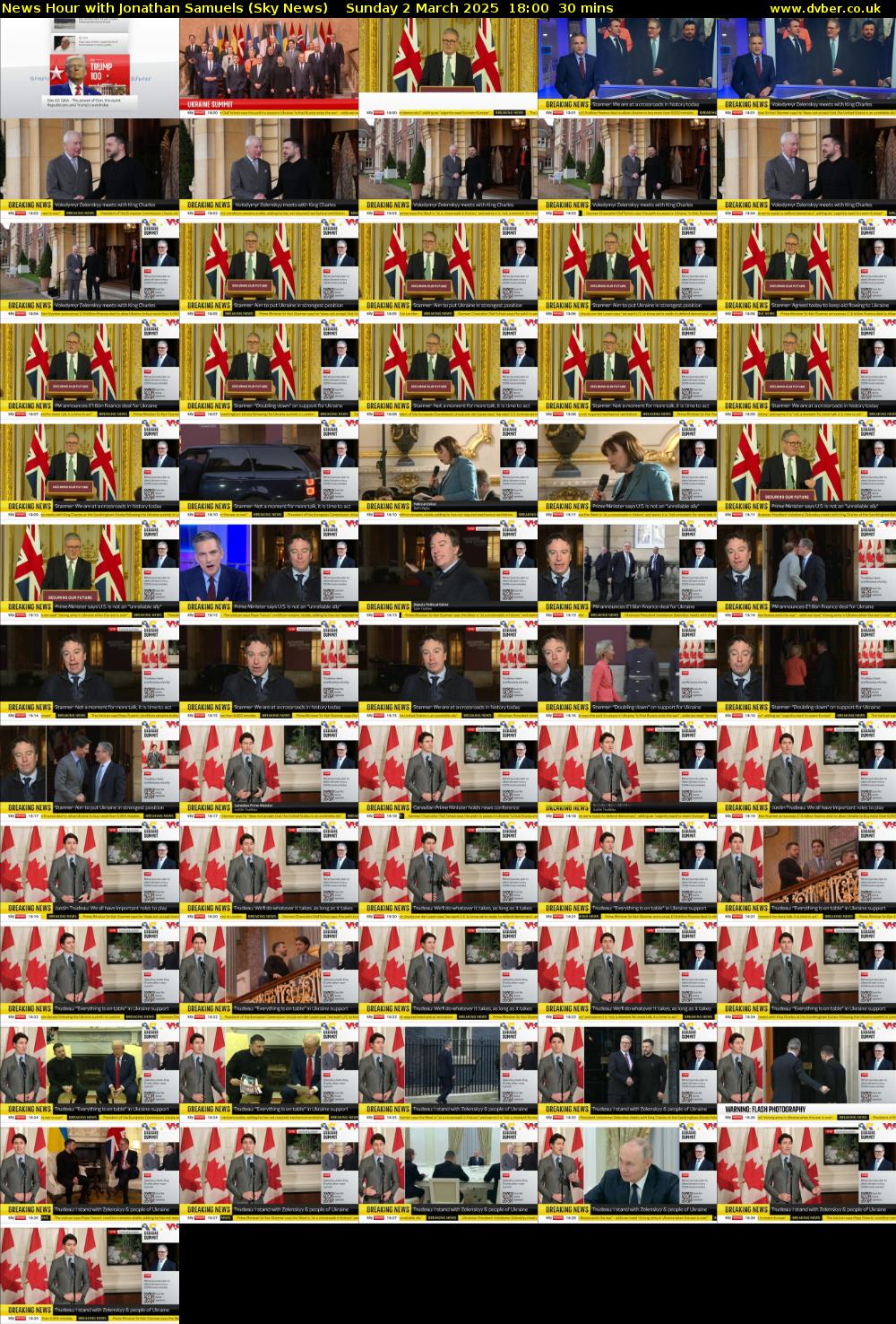 News Hour with Jonathan Samuels (Sky News) Sunday 2 March 2025 18:00 - 18:30