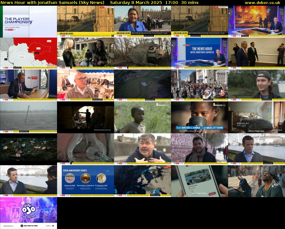 News Hour with Jonathan Samuels (Sky News) Saturday 8 March 2025 17:00 - 17:30