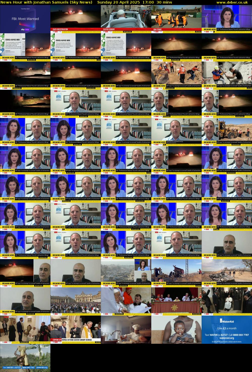 News Hour with Jonathan Samuels (Sky News) Sunday 20 April 2025 17:00 - 17:30