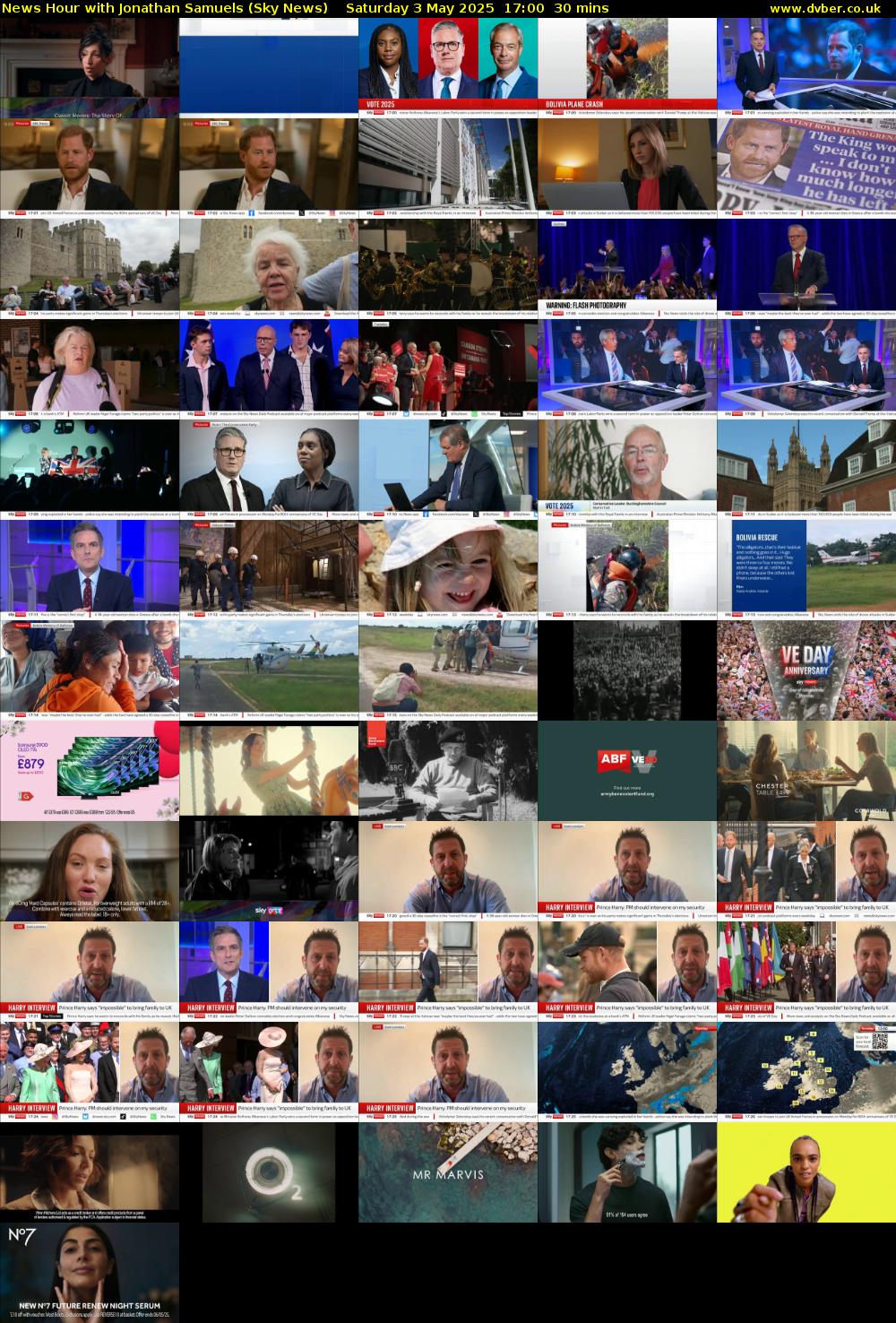 News Hour with Jonathan Samuels (Sky News) Saturday 3 May 2025 17:00 - 17:30