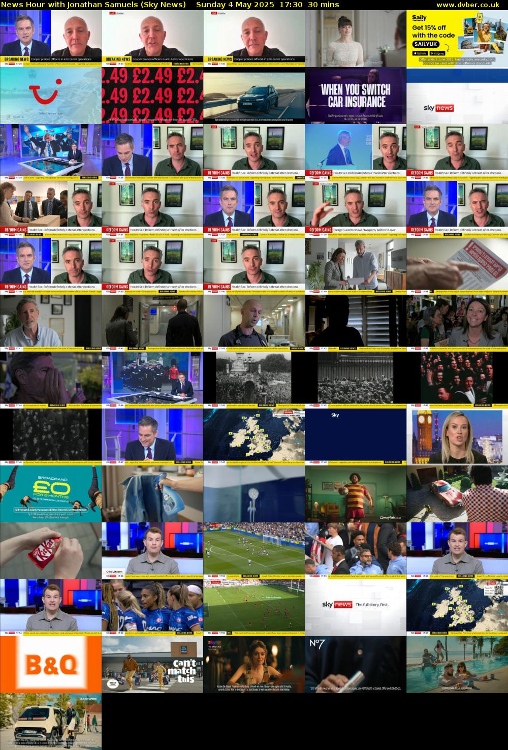 News Hour with Jonathan Samuels (Sky News) Sunday 4 May 2025 17:30 - 18:00