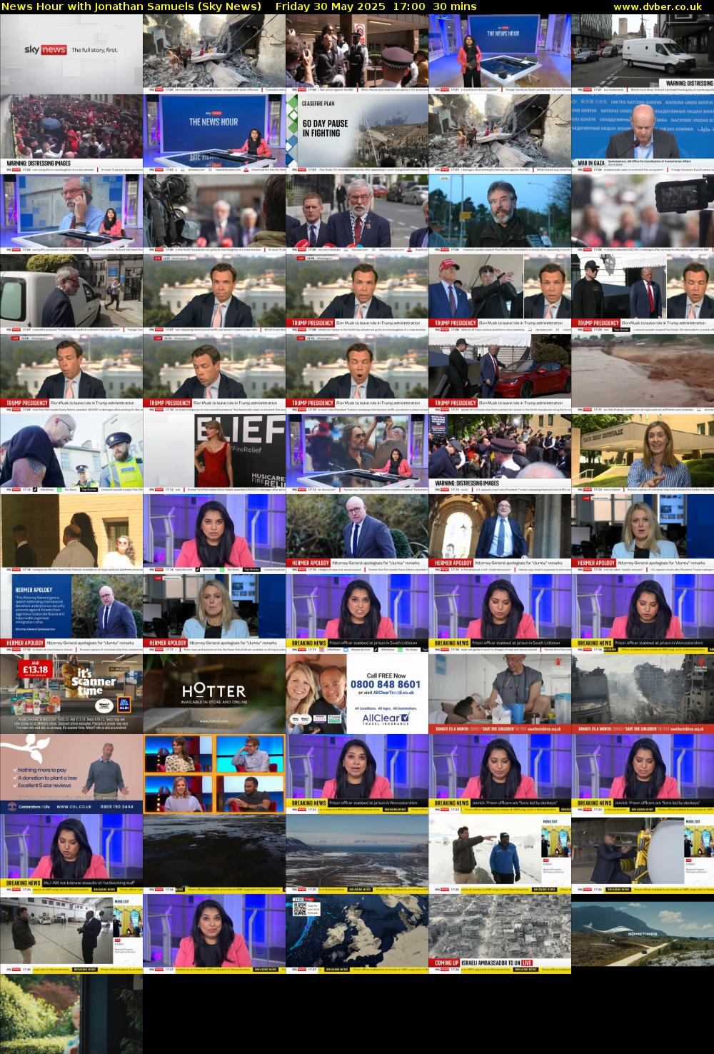 News Hour with Jonathan Samuels (Sky News) Friday 30 May 2025 17:00 - 17:30