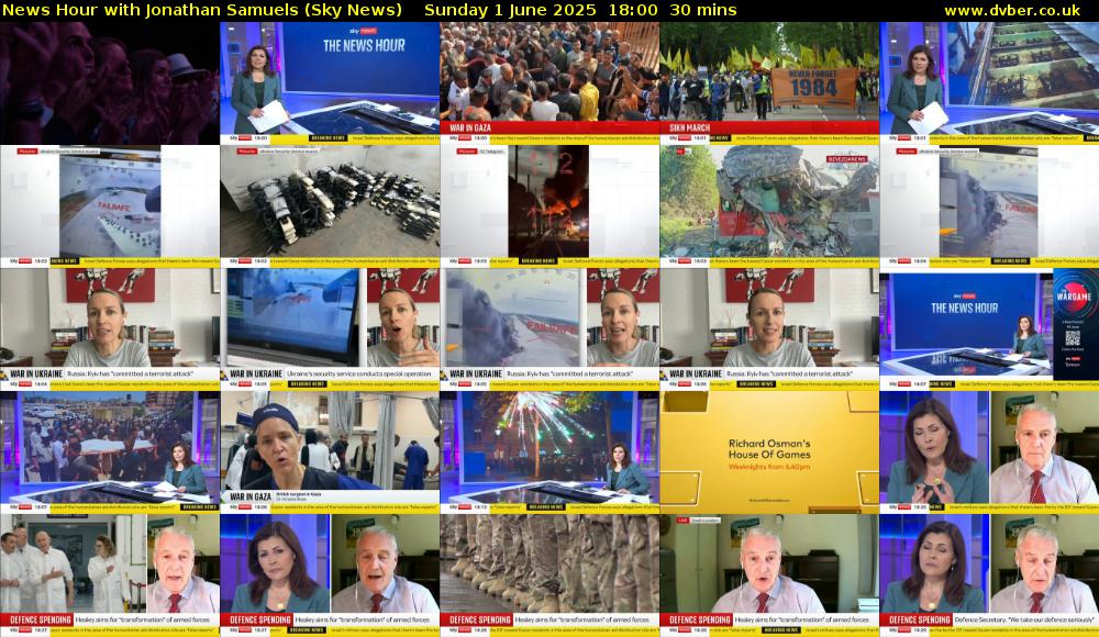 News Hour with Jonathan Samuels (Sky News) Sunday 1 June 2025 18:00 - 18:30