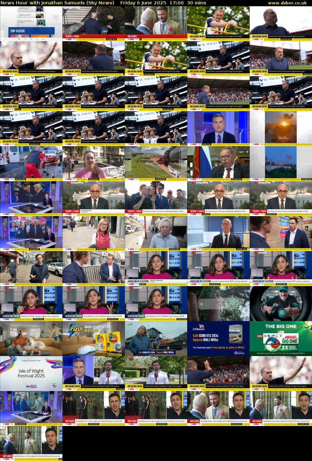 News Hour with Jonathan Samuels (Sky News) Friday 6 June 2025 17:00 - 17:30