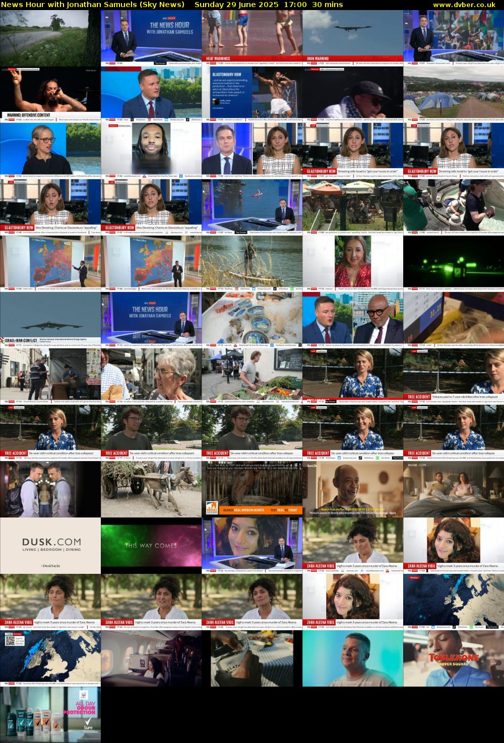 News Hour with Jonathan Samuels (Sky News) Sunday 29 June 2025 17:00 - 17:30
