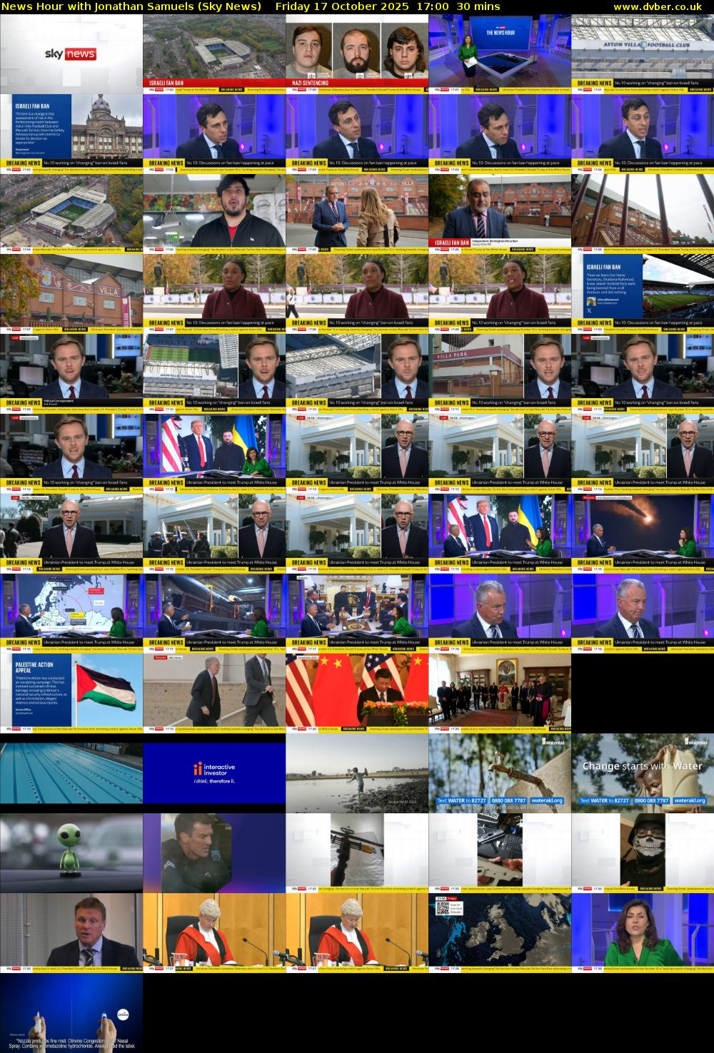News Hour with Jonathan Samuels (Sky News) Friday 17 October 2025 17:00 - 17:30
