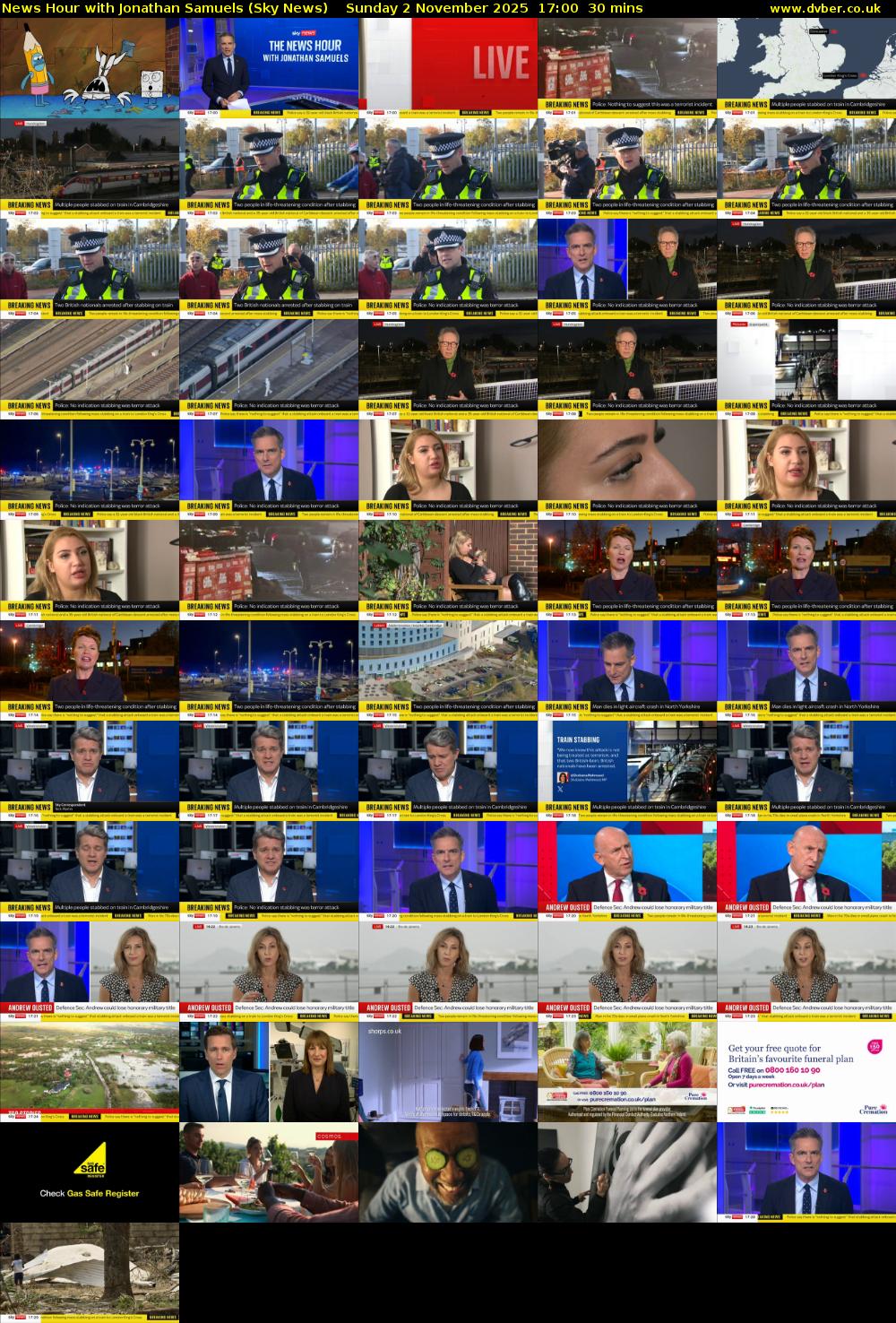 News Hour with Jonathan Samuels (Sky News) Sunday 2 November 2025 17:00 - 17:30