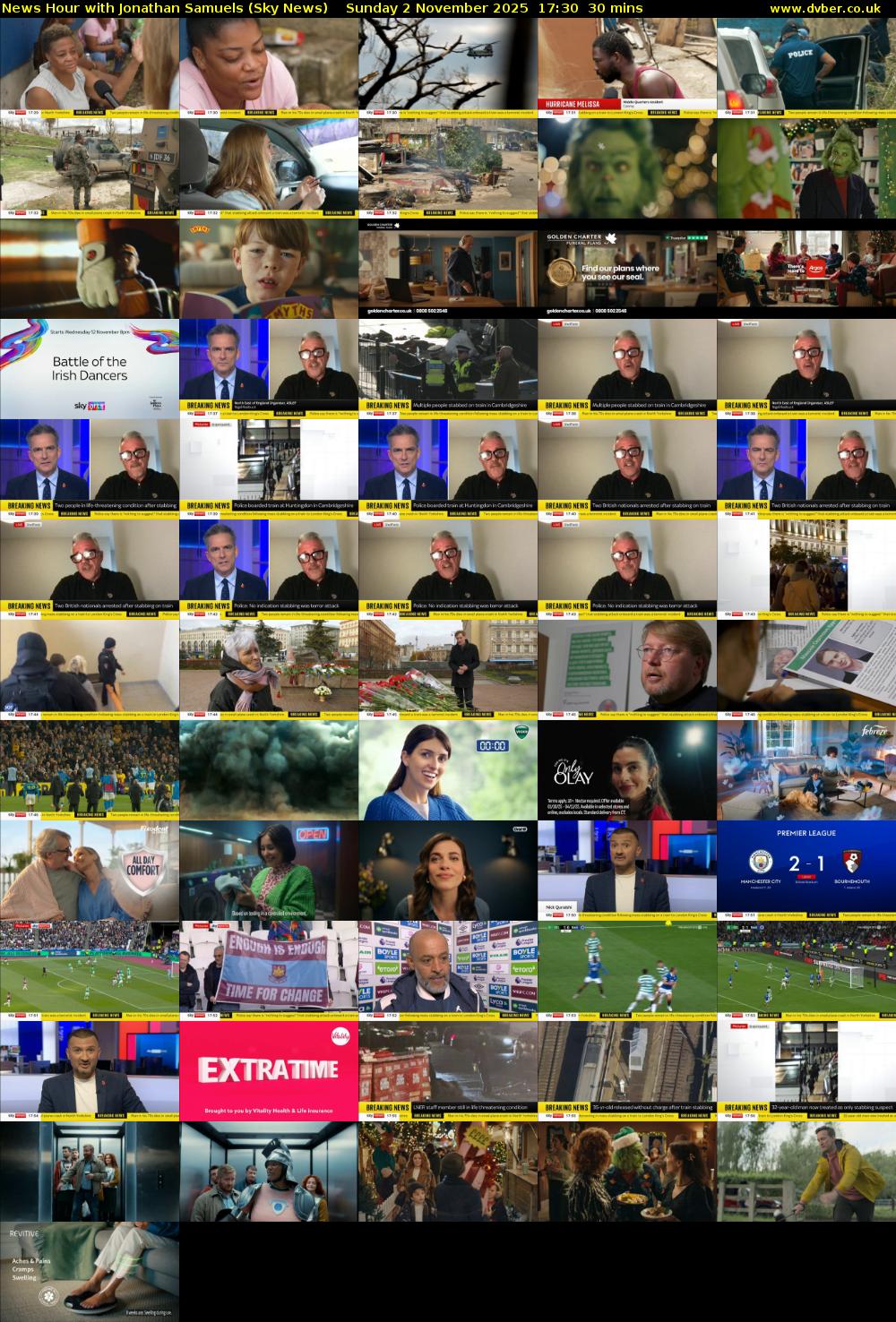 News Hour with Jonathan Samuels (Sky News) Sunday 2 November 2025 17:30 - 18:00
