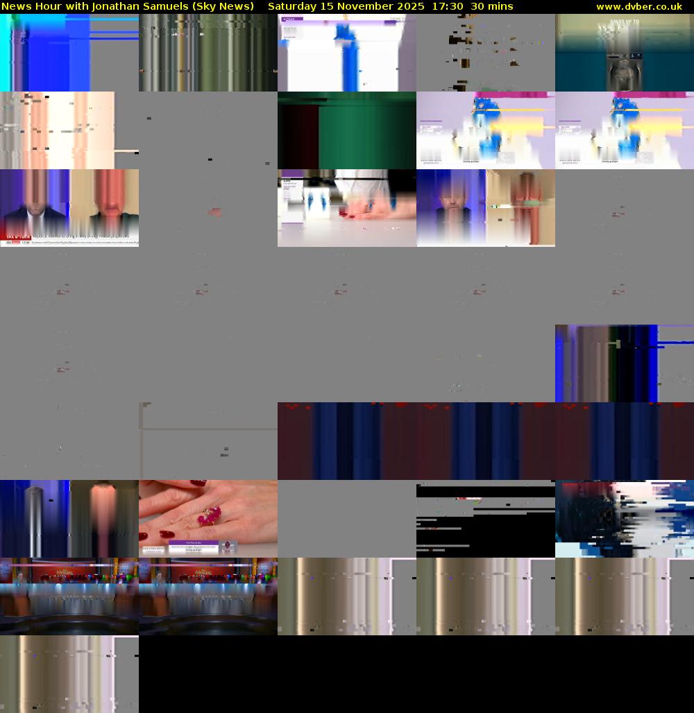 News Hour with Jonathan Samuels (Sky News) Saturday 15 November 2025 17:30 - 18:00