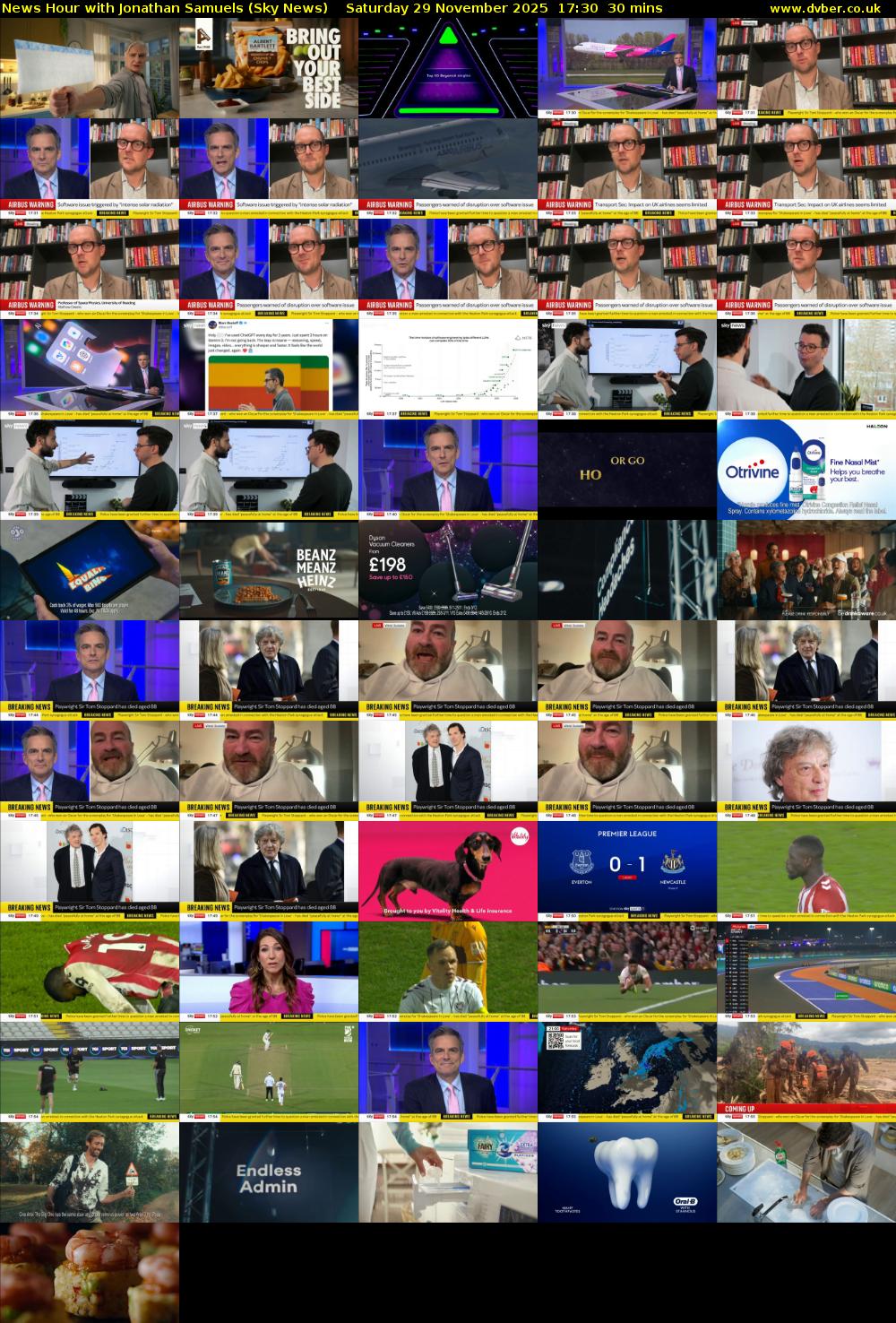 News Hour with Jonathan Samuels (Sky News) Saturday 29 November 2025 17:30 - 18:00