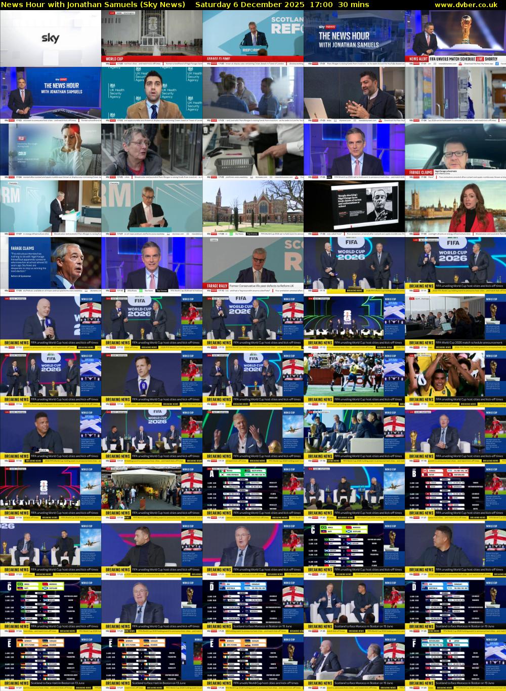 News Hour with Jonathan Samuels (Sky News) Saturday 6 December 2025 17:00 - 17:30