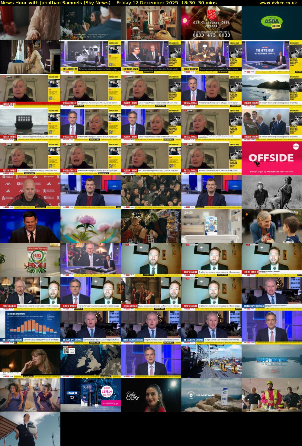News Hour with Jonathan Samuels (Sky News) Friday 12 December 2025 18:30 - 19:00