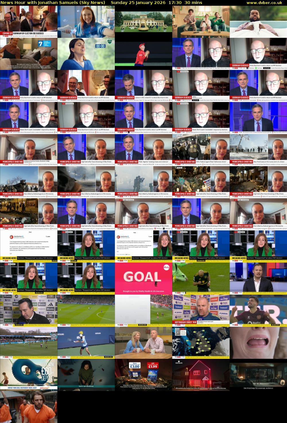 News Hour with Jonathan Samuels (Sky News) Sunday 25 January 2026 17:30 - 18:00