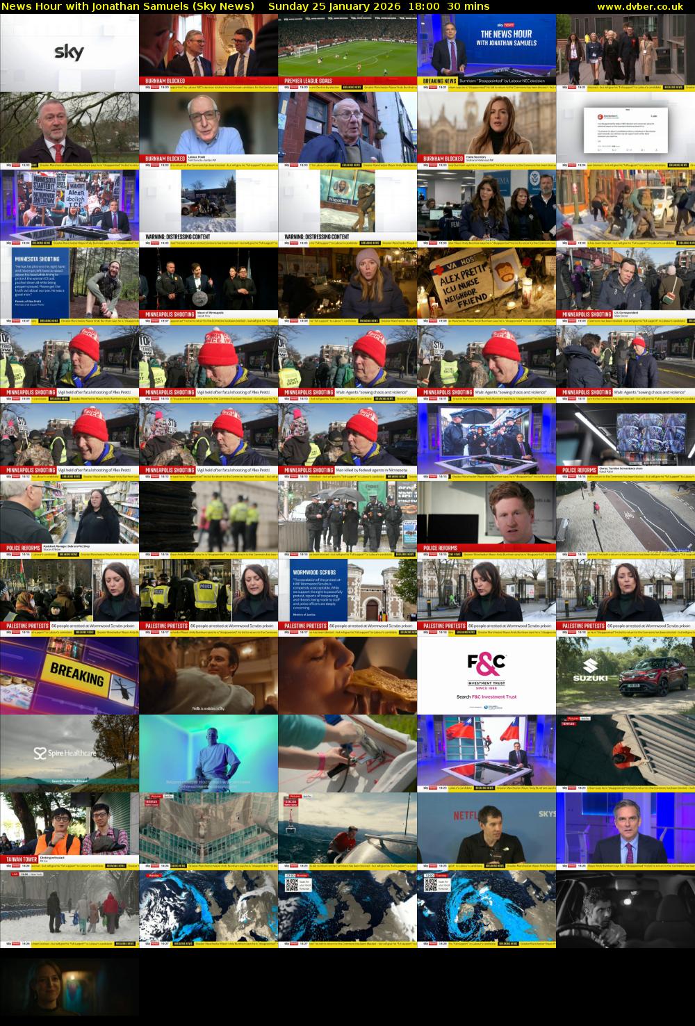 News Hour with Jonathan Samuels (Sky News) Sunday 25 January 2026 18:00 - 18:30