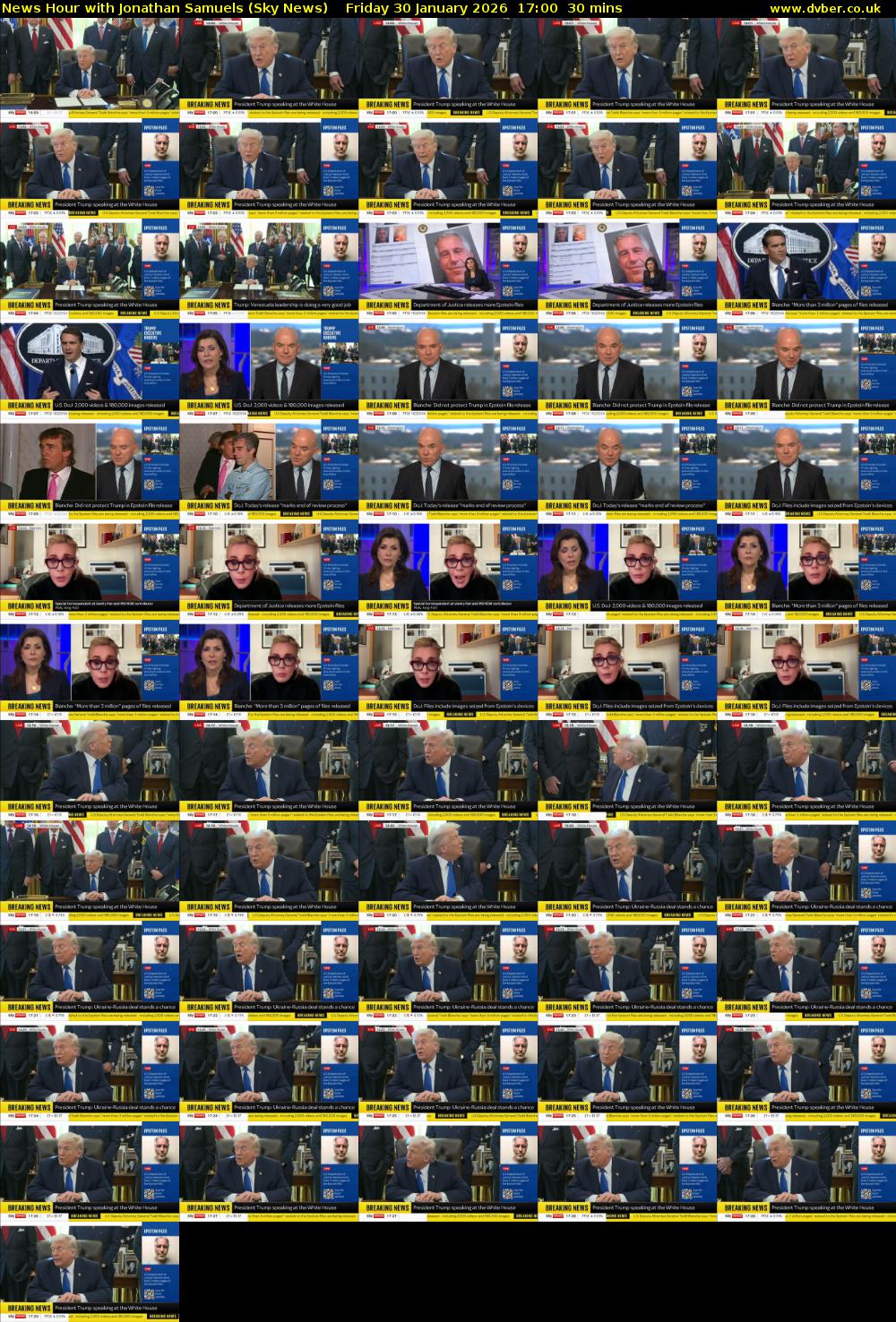 News Hour with Jonathan Samuels (Sky News) Friday 30 January 2026 17:00 - 17:30