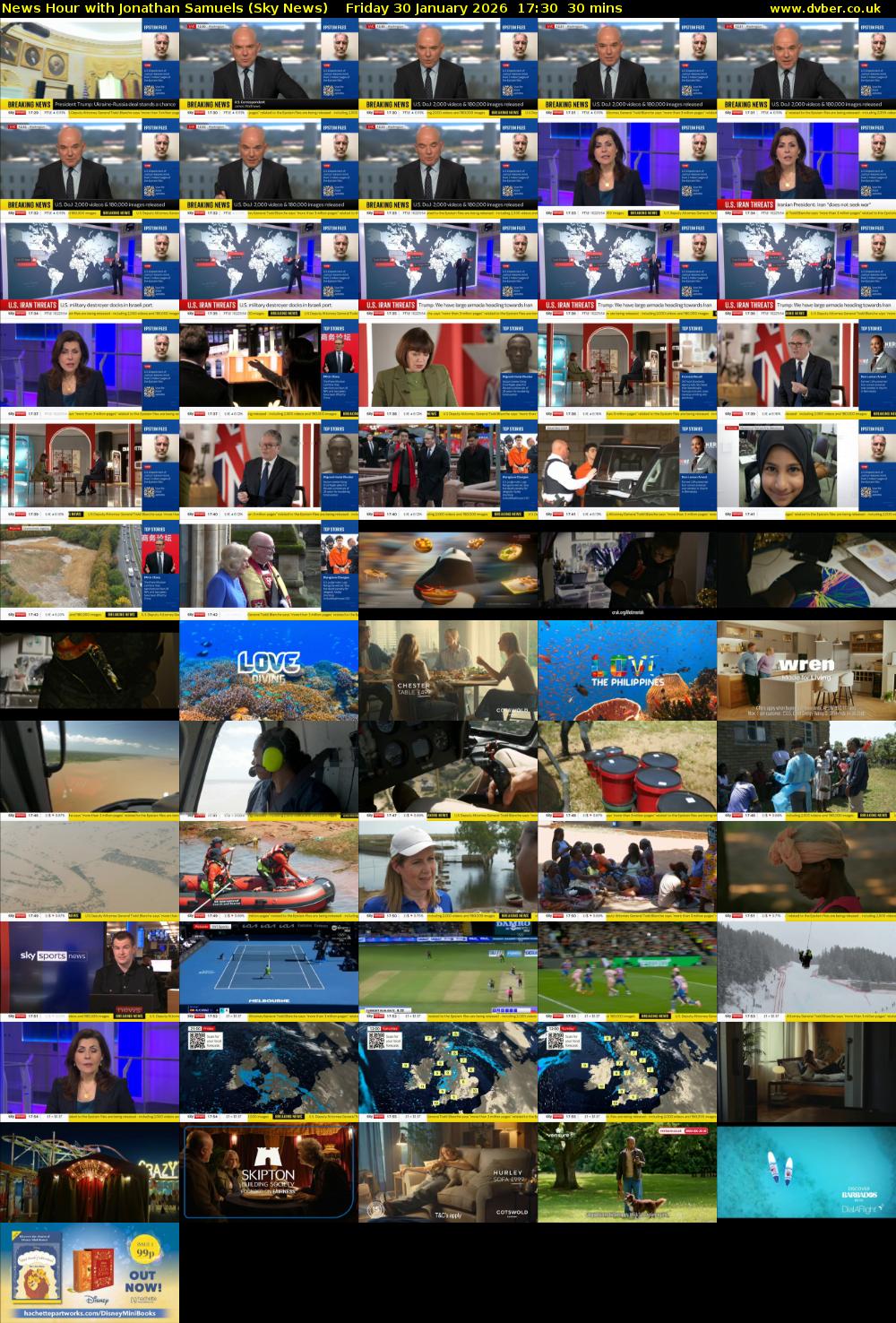 News Hour with Jonathan Samuels (Sky News) Friday 30 January 2026 17:30 - 18:00