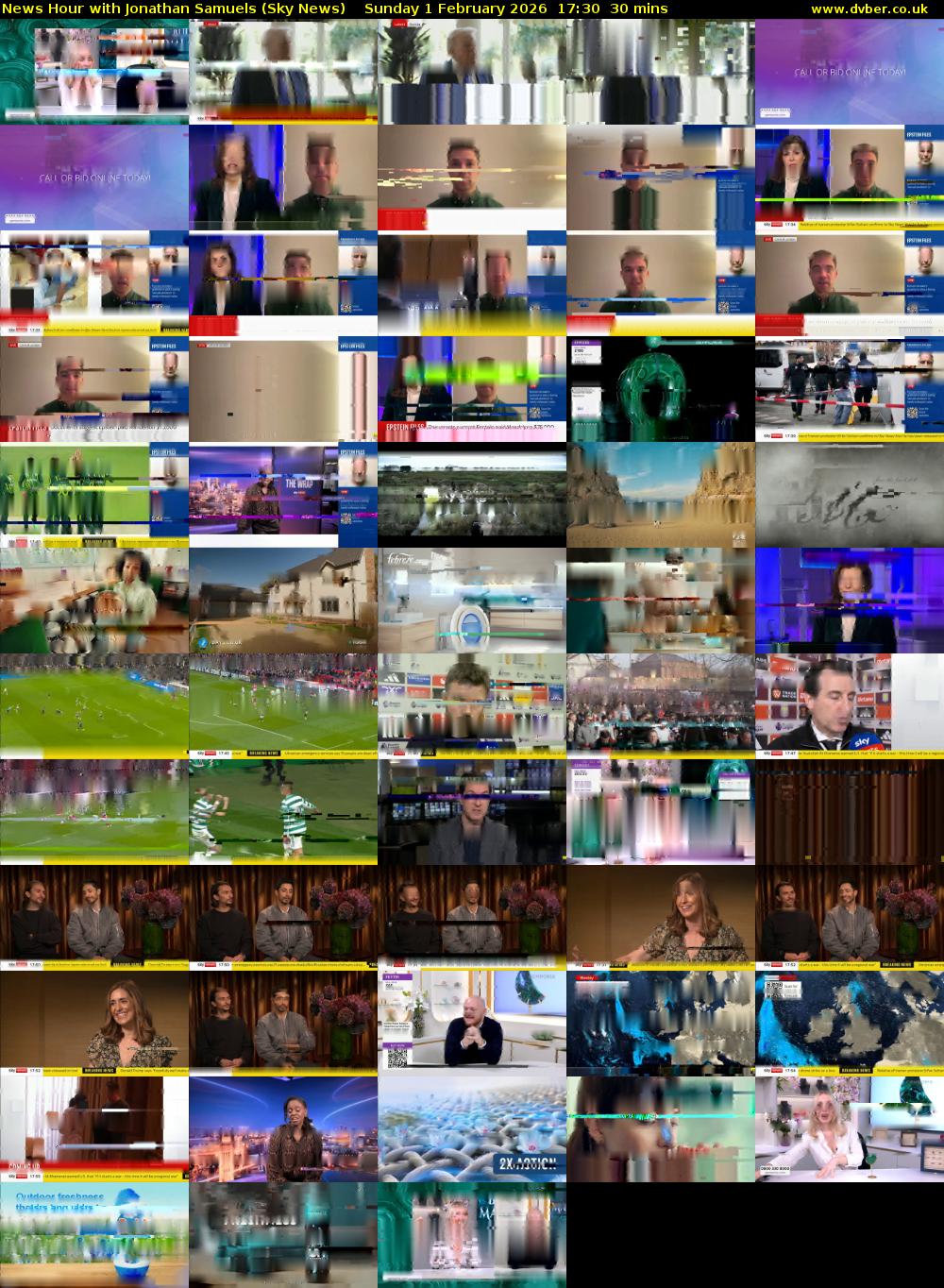 News Hour with Jonathan Samuels (Sky News) Sunday 1 February 2026 17:30 - 18:00