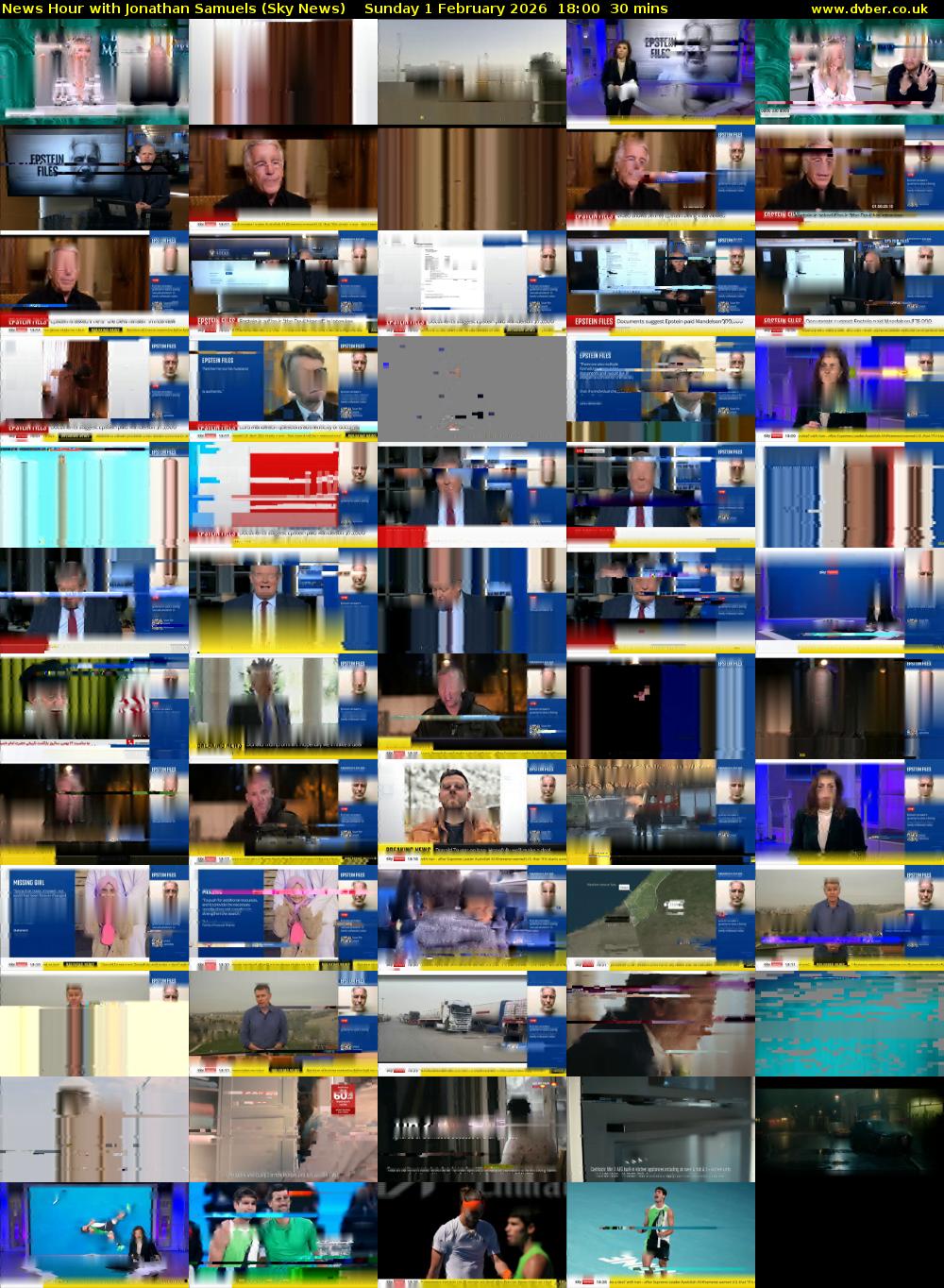 News Hour with Jonathan Samuels (Sky News) Sunday 1 February 2026 18:00 - 18:30