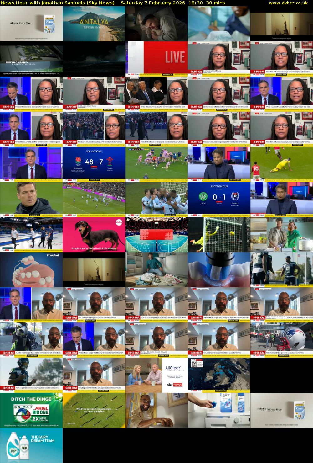 News Hour with Jonathan Samuels (Sky News) Saturday 7 February 2026 18:30 - 19:00