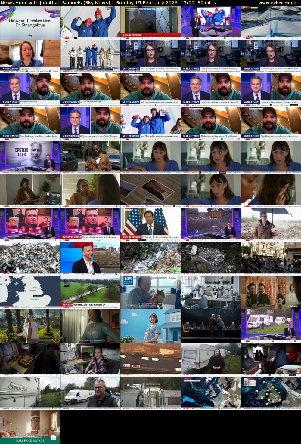 News Hour with Jonathan Samuels (Sky News) Sunday 15 February 2026 17:00 - 17:30