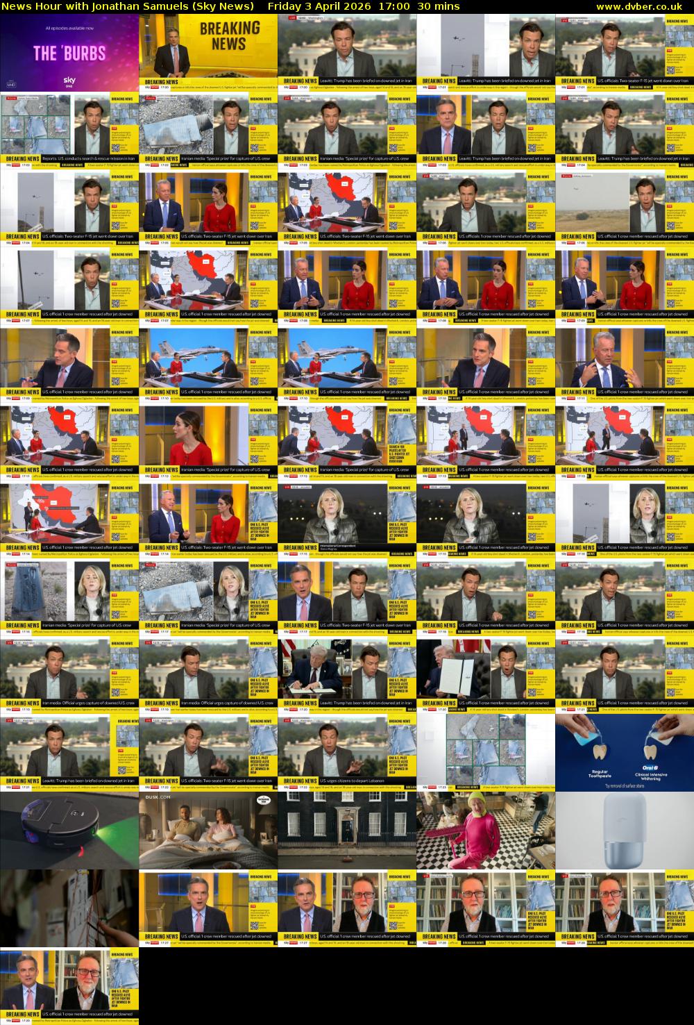 News Hour with Jonathan Samuels (Sky News) Friday 3 April 2026 17:00 - 17:30