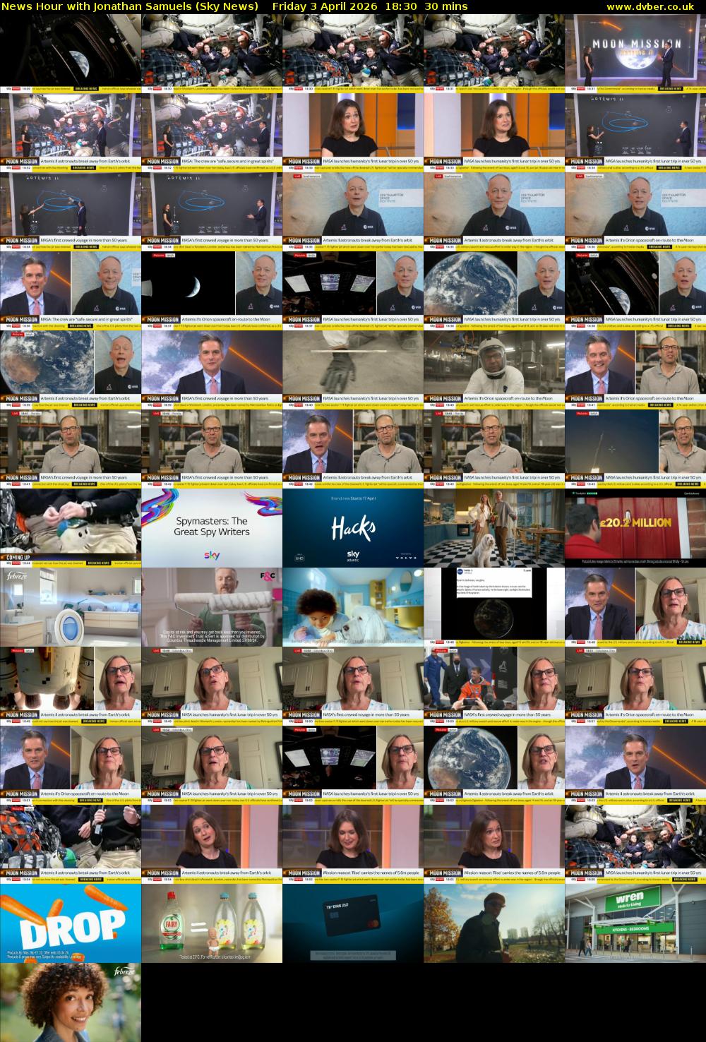 News Hour with Jonathan Samuels (Sky News) Friday 3 April 2026 18:30 - 19:00