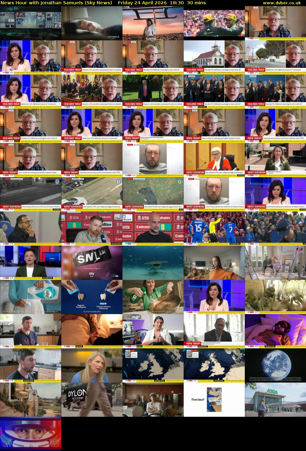 News Hour with Jonathan Samuels (Sky News) Friday 24 April 2026 18:30 - 19:00