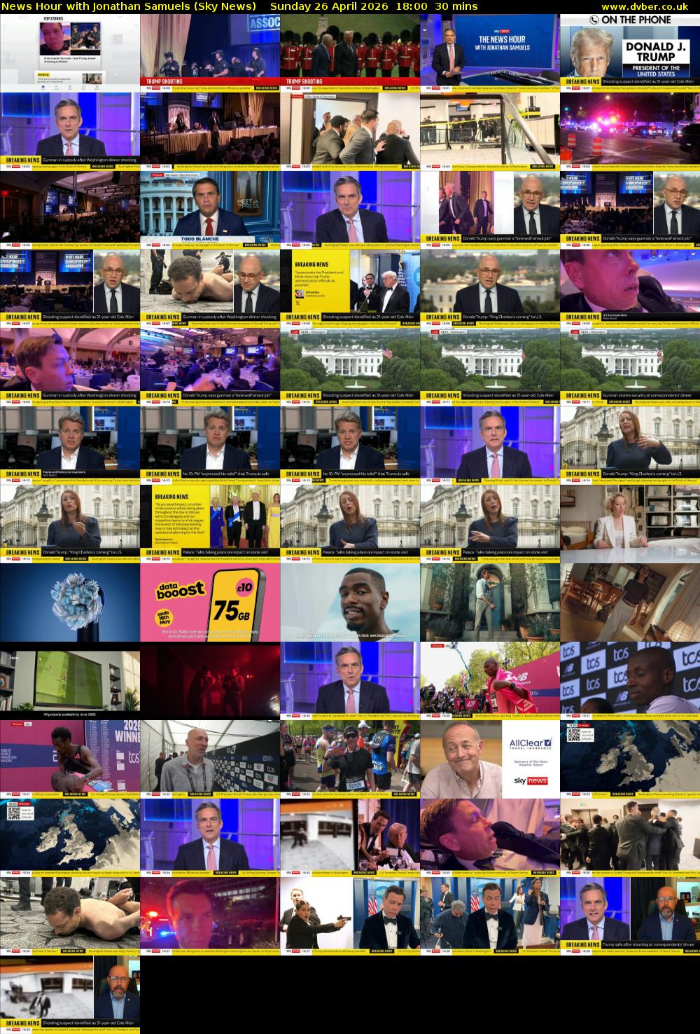 News Hour with Jonathan Samuels (Sky News) Sunday 26 April 2026 18:00 - 18:30