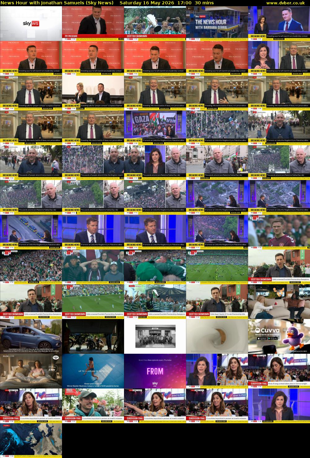 News Hour with Jonathan Samuels (Sky News) Saturday 16 May 2026 17:00 - 17:30