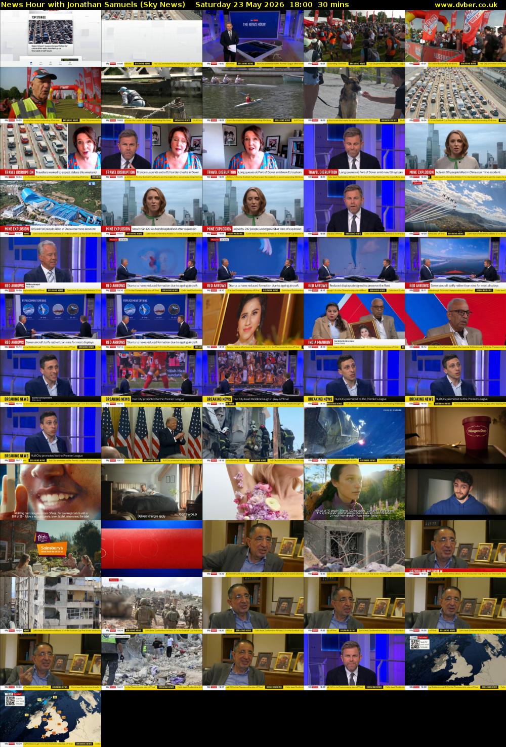 News Hour with Jonathan Samuels (Sky News) Saturday 23 May 2026 18:00 - 18:30