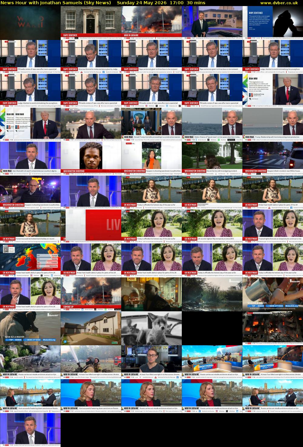 News Hour with Jonathan Samuels (Sky News) Sunday 24 May 2026 17:00 - 17:30